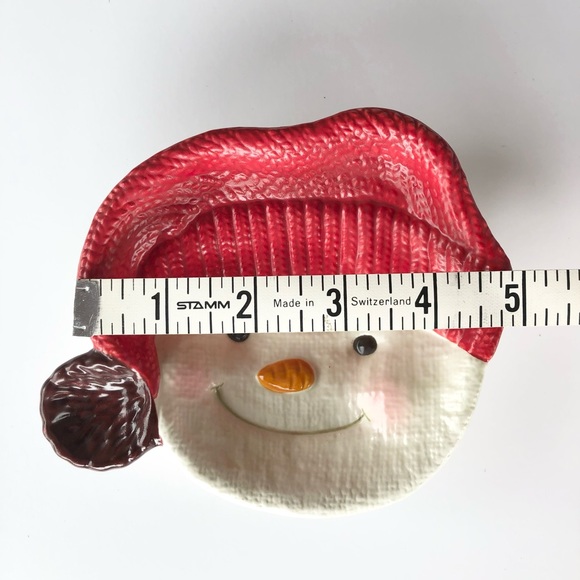 Hallmark small ceramic snowman serving dish - Picture 6 of 6